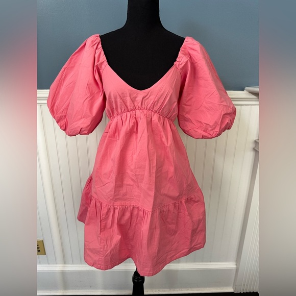 NWT Shore Davina Pink Bubble Mini Dress ~ Small ~ 💖 - Picture 1 of 10